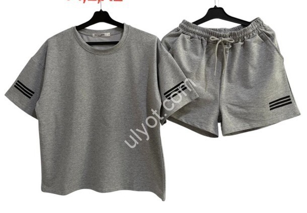 КОСТЮМ (M-XL) СІРИЙ 1084