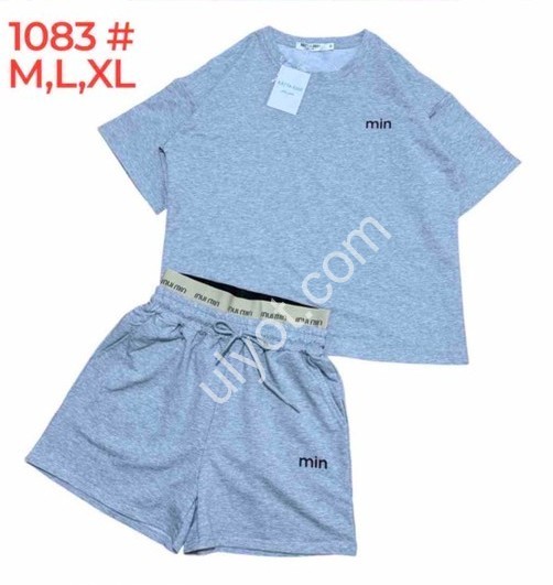 КОСТЮМ (M-XL) ГОЛУБОЙ 1083
