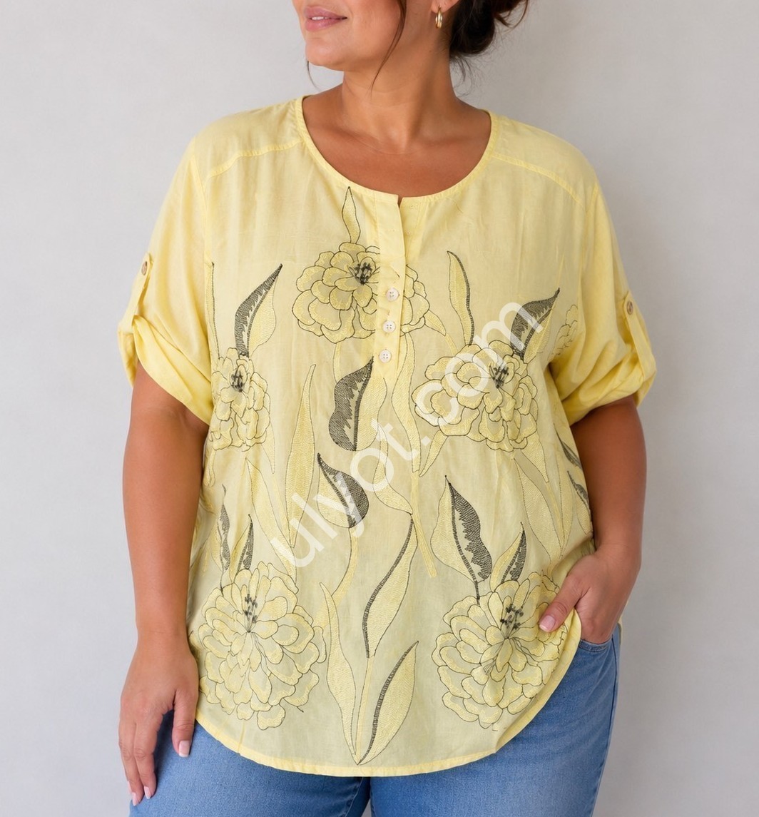 БЛУЗА (M-XL) МИКС 26043