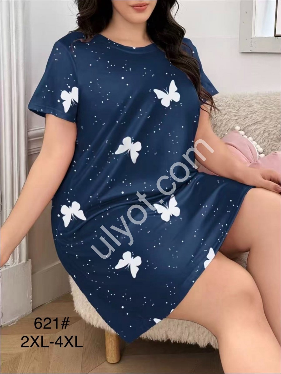 ТУНІКА (2XL-4XL) Т.СИНІЙ 629