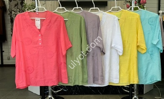 БЛУЗКА (3XL-6XL) ФИСТАШКА 133