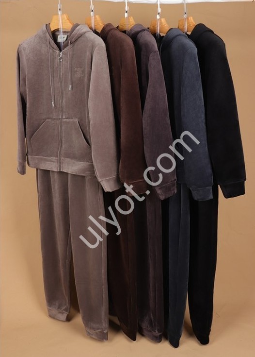 КОСТЮМ JJF (L-4XL) МЕХ МАНЖЕТ Т.ФИОЛЕТОВЫЙ 7005