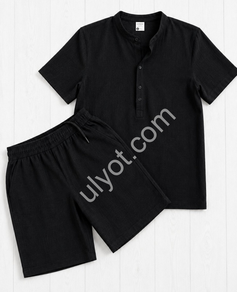 КОСТЮМ (M-3XL) ЧЕРНЫЙ 733