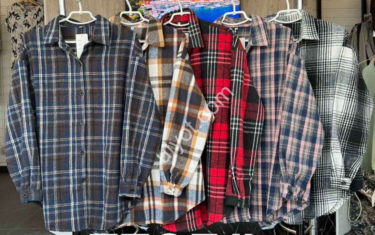 РУБАШКА JJF (3XL-6XL) РОЗОВЫЙ+СЕРЫЙ 7765