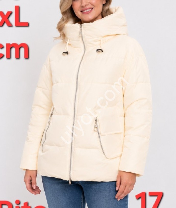 КУРТКА MAX RITA (S-2XL) КРЕМ 1106