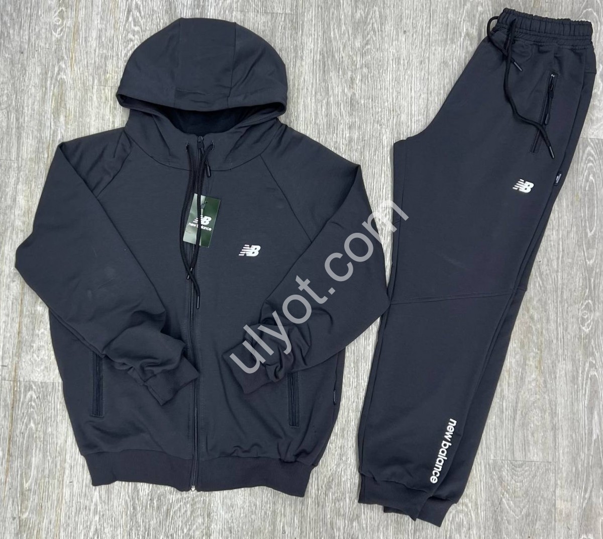СПОРТ.КОСТЮМ NB02 (M-3XL) МАНЖЕТ ГРАФИТ 307