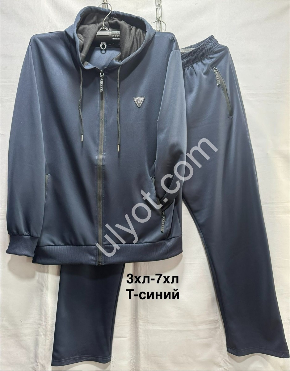 СПОРТ.КОСТЮМ (3XL-7XL) ПРЯМОЙ Т.СИНИЙ 6651