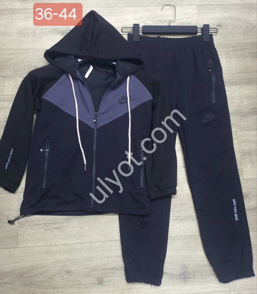 КОСТЮМ N02 (36-44) МАНЖЕТ ЧОРНИЙ+СІРИЙ