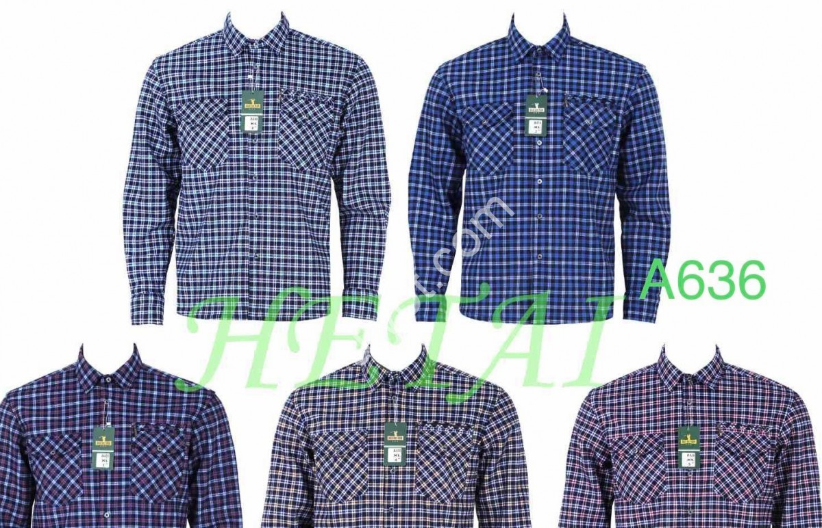 СОРОЧКА (XL-5XL) ФЛІС МІКС A636