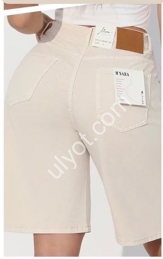ШОРТЫ M.SARA (L-4XL) СВ.БЕЖ 867-9A