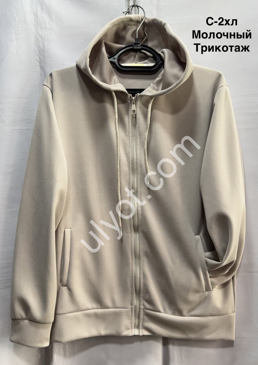 КОФТА ЗМЕЙКА (S-2XL) МОЛОЧНЫЙ 2092
