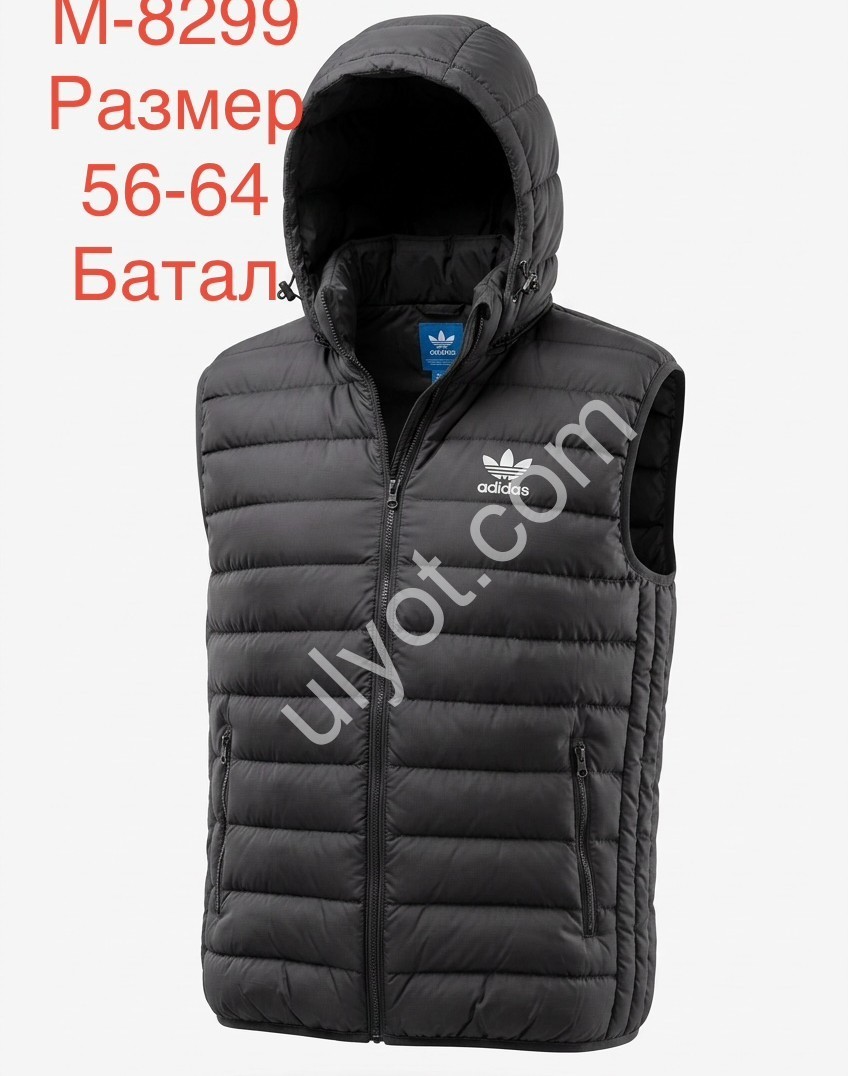 ЖИЛЕТКА A01 (56-64) ЧЕРНЫЙ 8299
