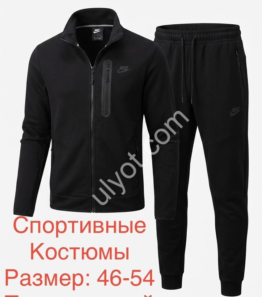 СПОРТ.КОСТЮМ N02 (46-54) МАНЖЕТ ЧЕРНЫЙ 