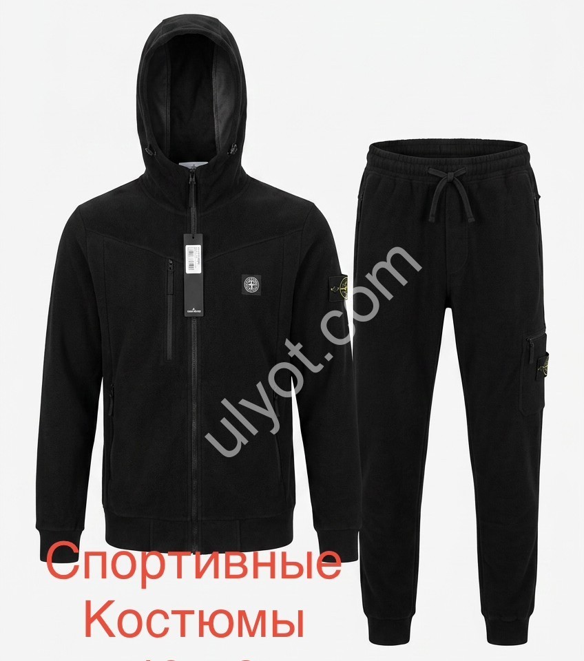 СПОРТ.КОСТЮМ (48-56) МАНЖЕТ ЧЕРНЫЙ 