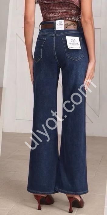 ДЖИНСЫ M.SARA (XS-XL) Т.СИНИЙ 5156