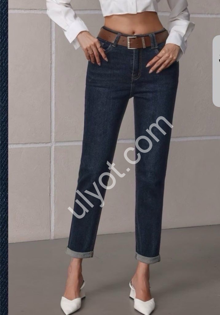 ДЖИНСЫ M.SARA (XS-XL) Т.СИНИЙ 5572-1A