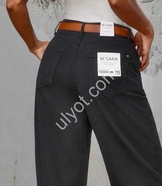 ДЖИНСЫ M.SARA (L-4XL) ГРАФИТ 592-13