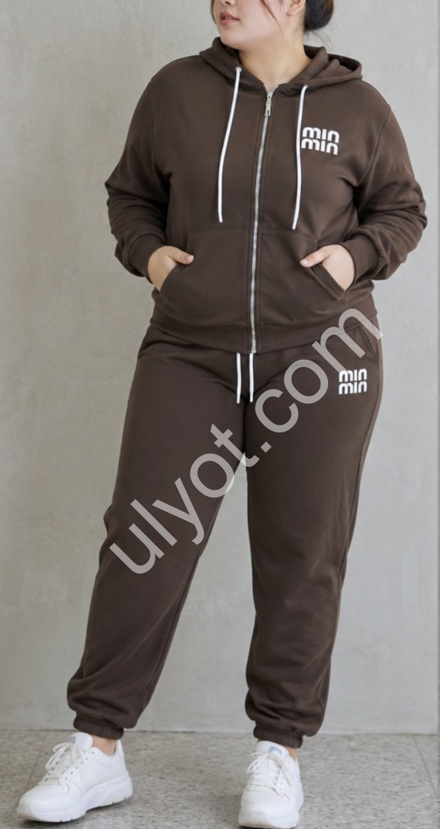 СПОРТ.КОСТЮМ M40 (52-60) МАНЖЕТ ШОКОЛАД 
