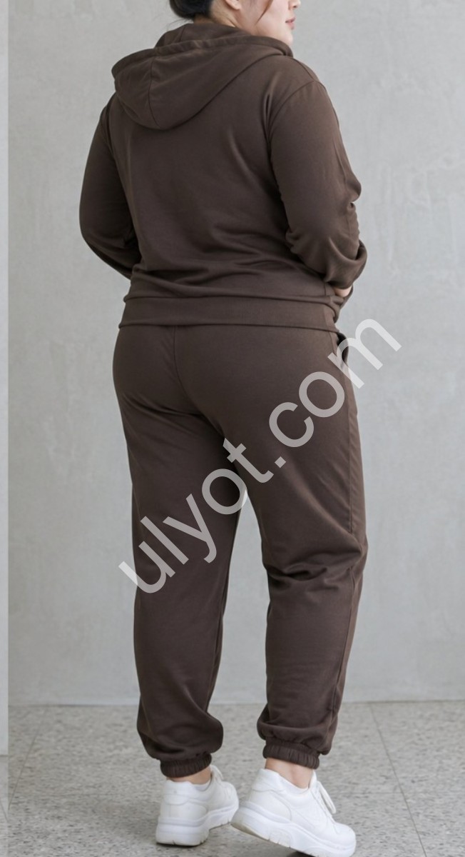 СПОРТ.КОСТЮМ M40 (52-60) МАНЖЕТ ШОКОЛАД 