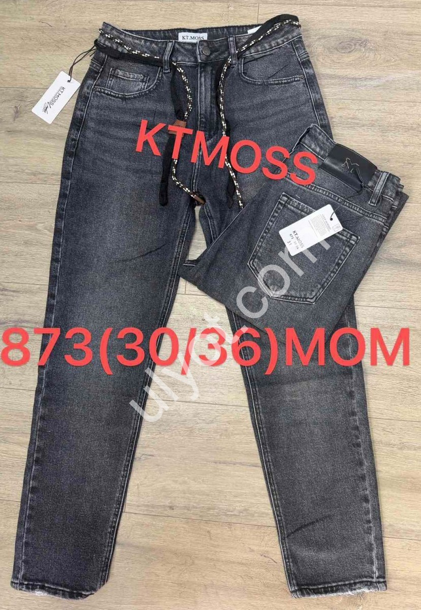 ДЖИНСЫ KT.MOSS (30-36) СЕРЫЙ 873