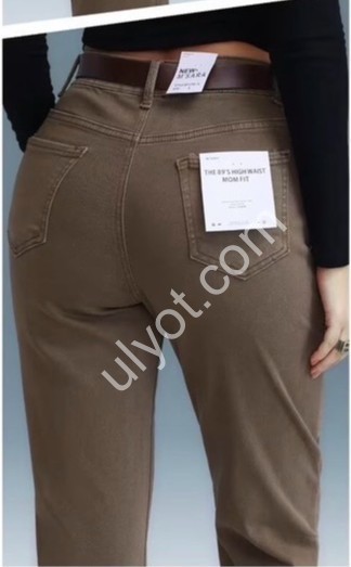 ДЖИНСЫ M.SARA (XS-XL) КОФЕ 5796-16