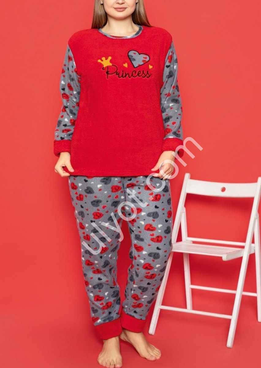 ПИЖАМА (3XL-5XL) PRINCESS КРАСНЫЙ 