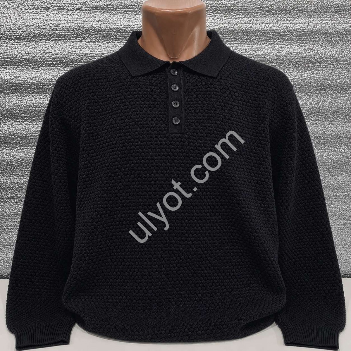СВИТЕР (M-2XL) ЧЕРНЫЙ 136