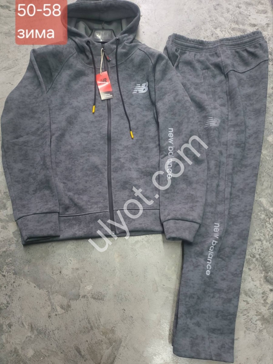 СПОРТ.КОСТЮМ NB02 (50-58) ФЛІС ПРЯМИЙ СІРИЙ