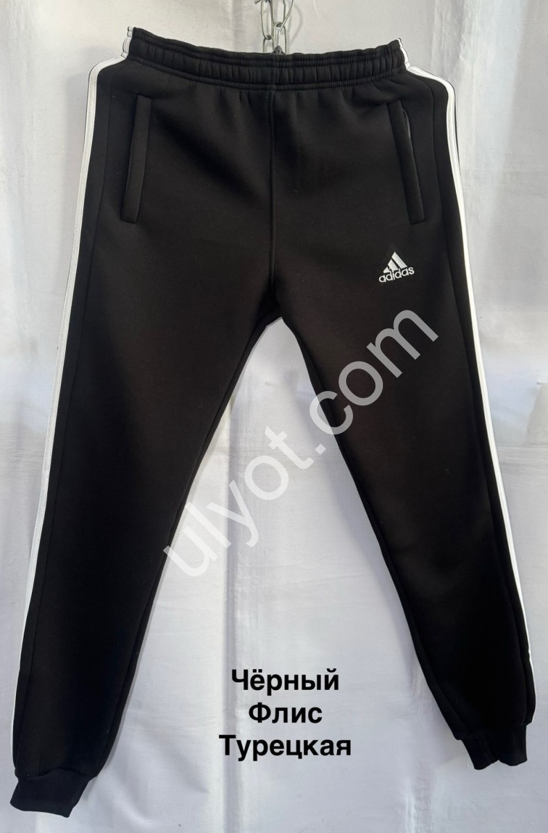 СПОРТ.ШТАНИ A01 (46-54) ФЛІС МАНЖЕТ ЧОРНИЙ