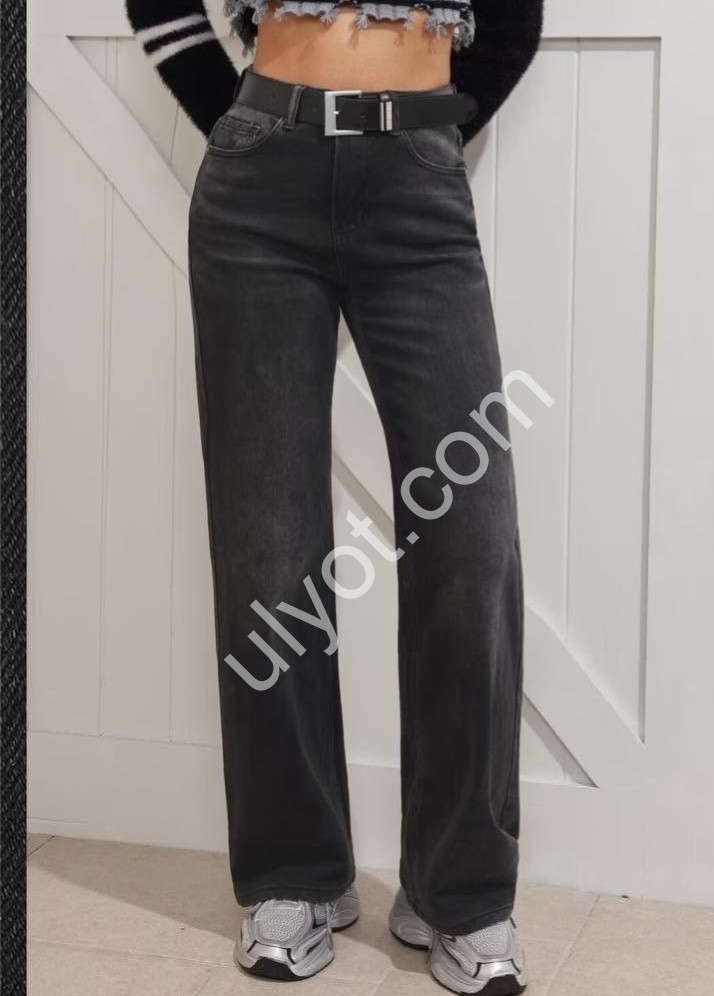 ДЖИНСЫ M.SARA (XS-XL) Т.СЕРЫЙ 5137-B