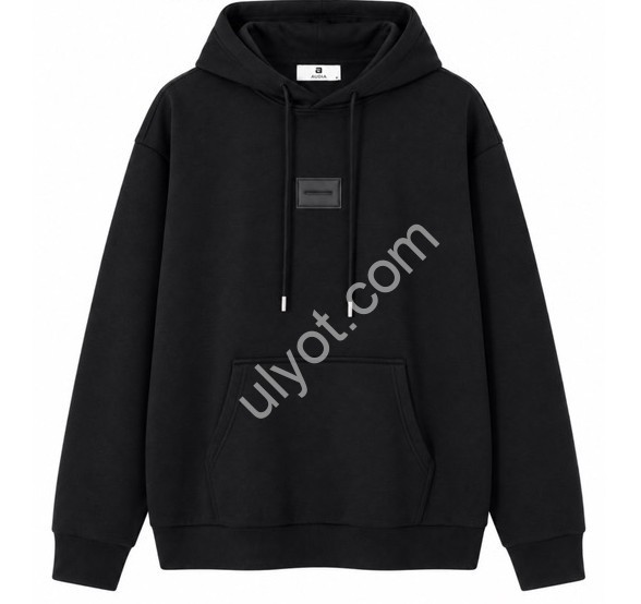 ХУДИ AUDSA (S-2XL) ФЛИС ЧЕРНЫЙ 0001