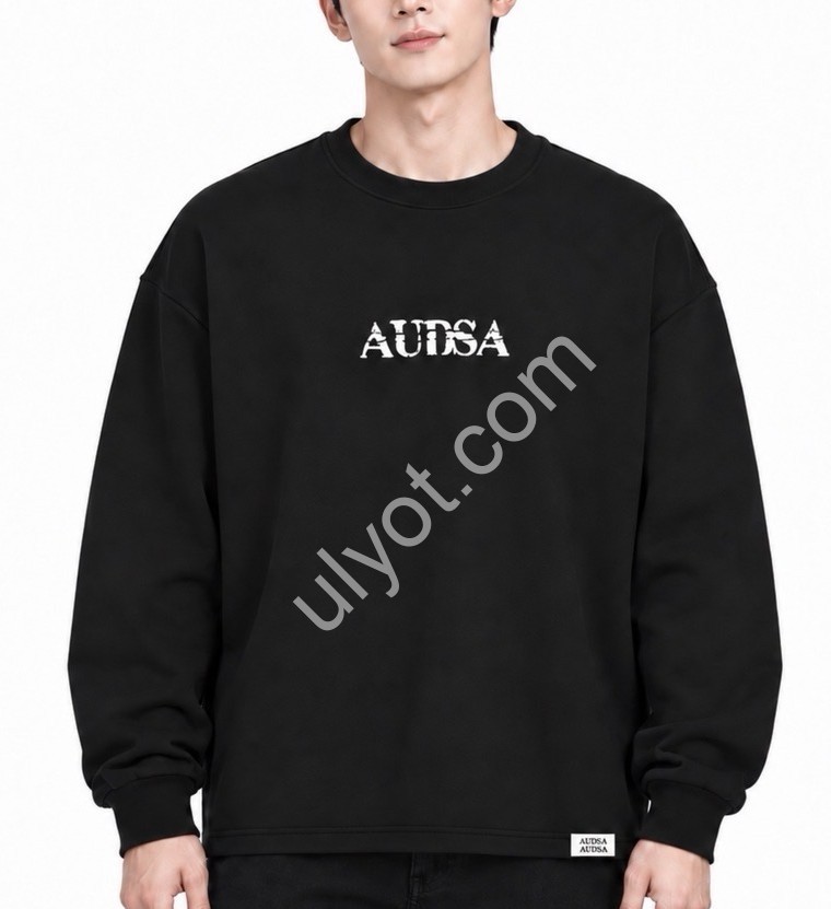 СВИТШОТ AUDSA (S-2XL) ЧЕРНЫЙ 0014