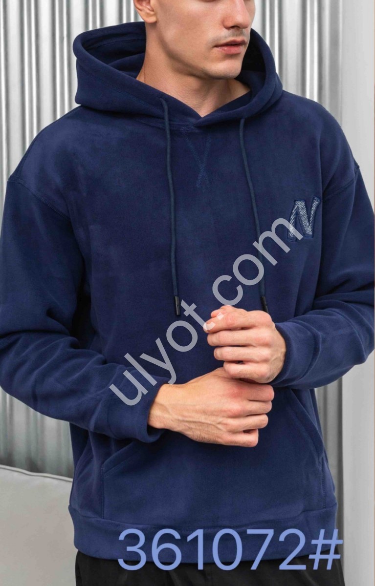 Толстовка JJF (L-3XL) ПЛЮШ Т.СИНІЙ 361072