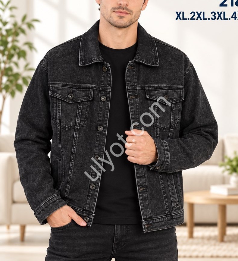 КУРТКА GAXGAX (XL-6XL) ЧЕРНЫЙ 218