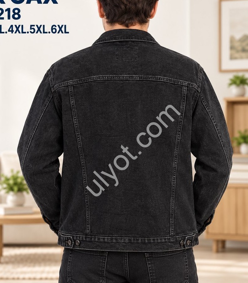КУРТКА GAXGAX (XL-6XL) ЧЕРНЫЙ 218