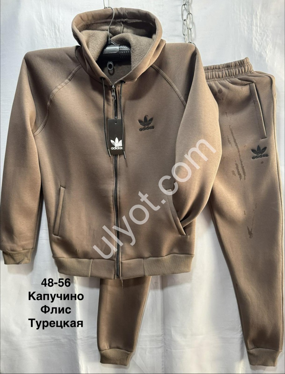 КОСТЮМ A01 (48-56) ФЛИС МАНЖЕТ КАПУЧИНО 
