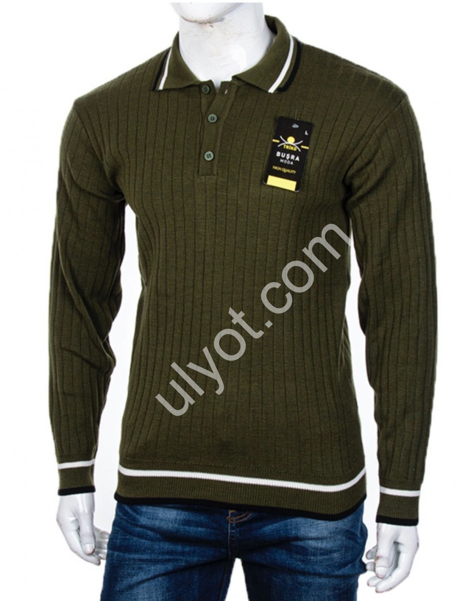 СВИТЕР (M-2XL) ХАКИ M963
