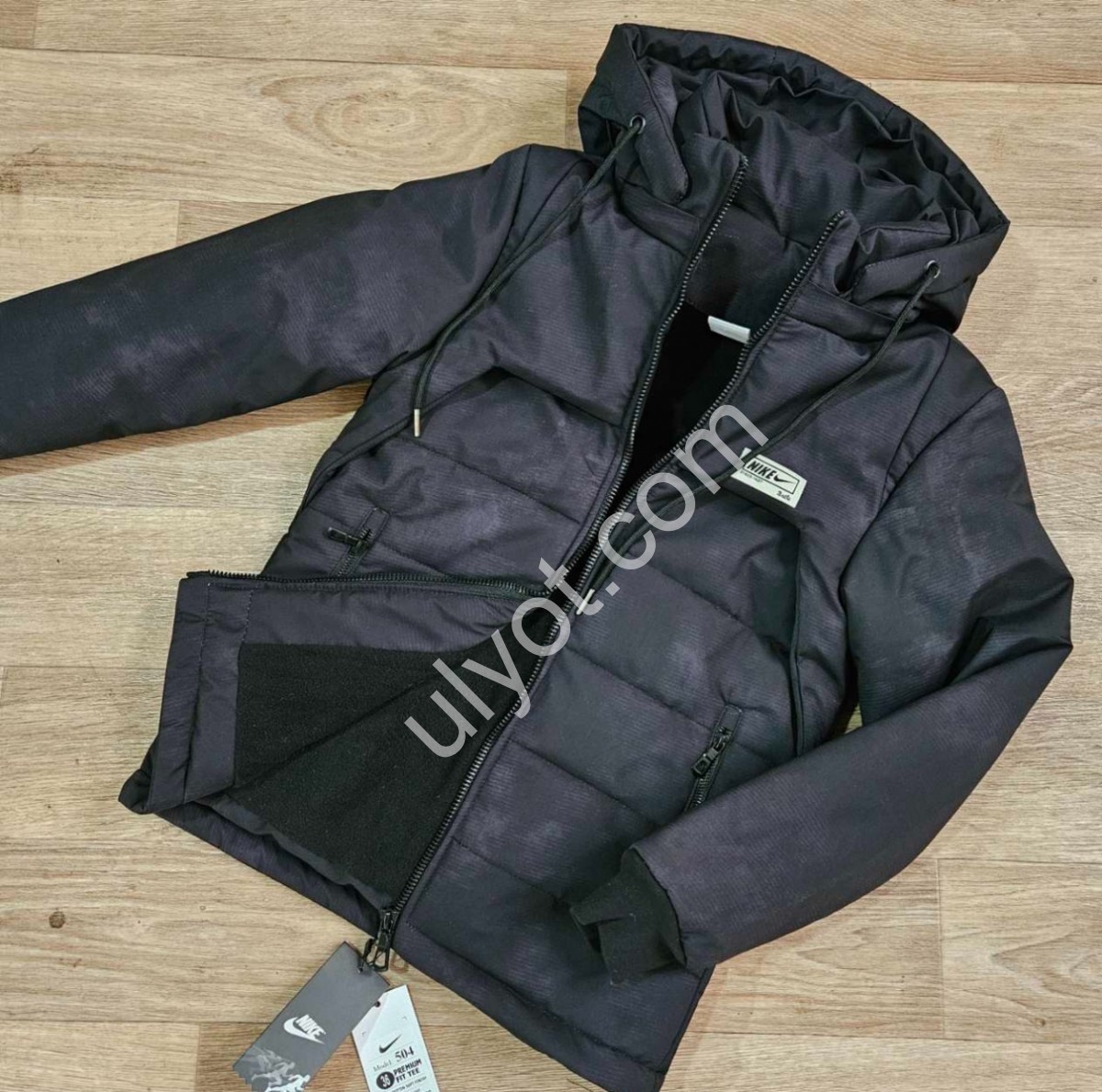 КУРТКА N02 (36-44) ФЛИС ЧЕРНЫЙ 504