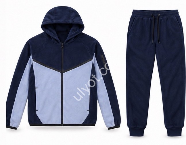 КОСТЮМ AUDSA (2XL-6XL) ФЛИС МАНЖЕТ ГОЛУБОЙ+Т.СИНИЙ A268