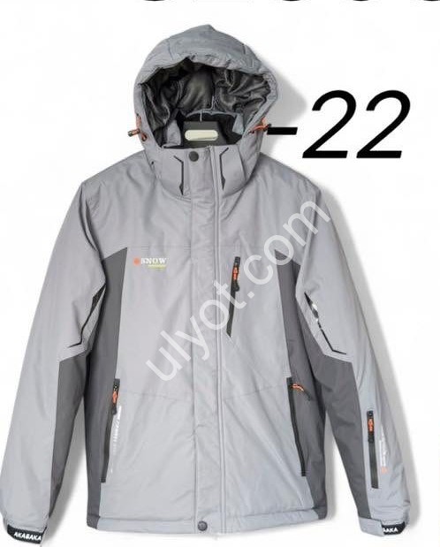 КУРТКА ТЕРМО (M-3XL) СВ.СЕРЫЙ 25052-22