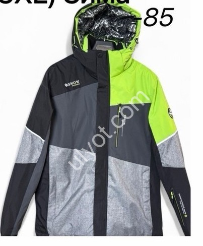 КОСТЮМ ЛЫЖНЫЙ (M-3XL) САЛАТОВЫЙ+СЕРЫЙ 22069-85