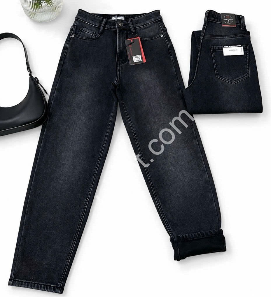 ДЖИНСЫ RELUCKY (25-30) МЕХ ГРАФИТ M08-5