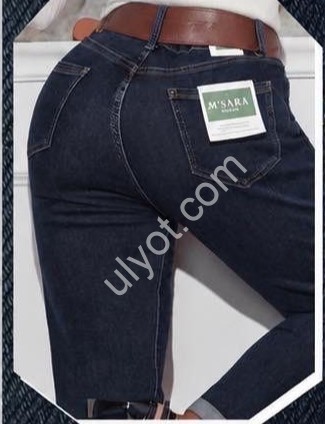 ДЖИНСЫ M.SARA (M-4XL) Т.СИНИЙ 1387-1A
