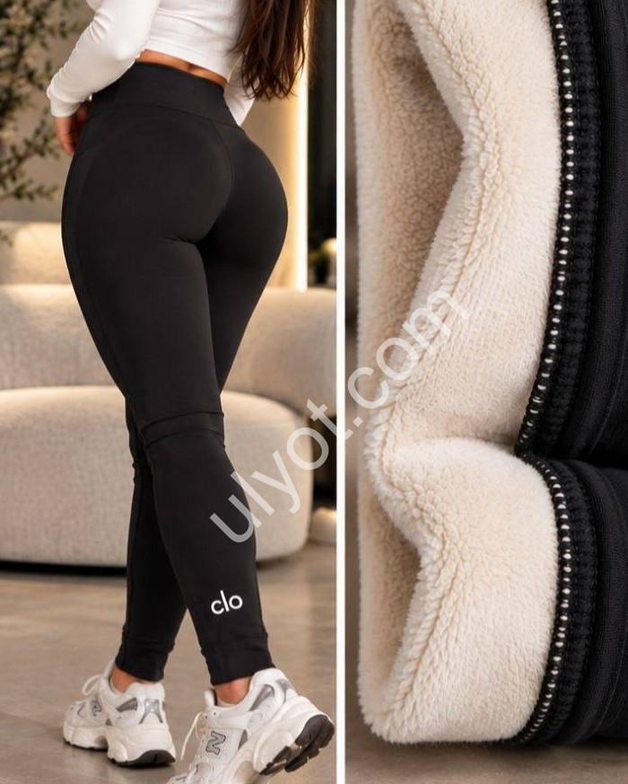 Лосини (M-XL) ФЛІС ЧОРНИЙ 2709
