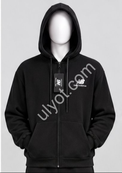 КОФТА NB02 (48-56) ФЛИС ЧЕРНЫЙ 