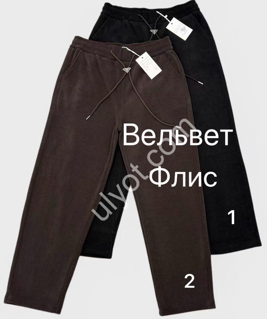 ШТАНИ (37-42) ФЛІС ЧОРНИЙ 9336-1