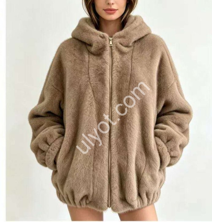 ПІВШУБОК (XL-3XL) БІЖ 1301D