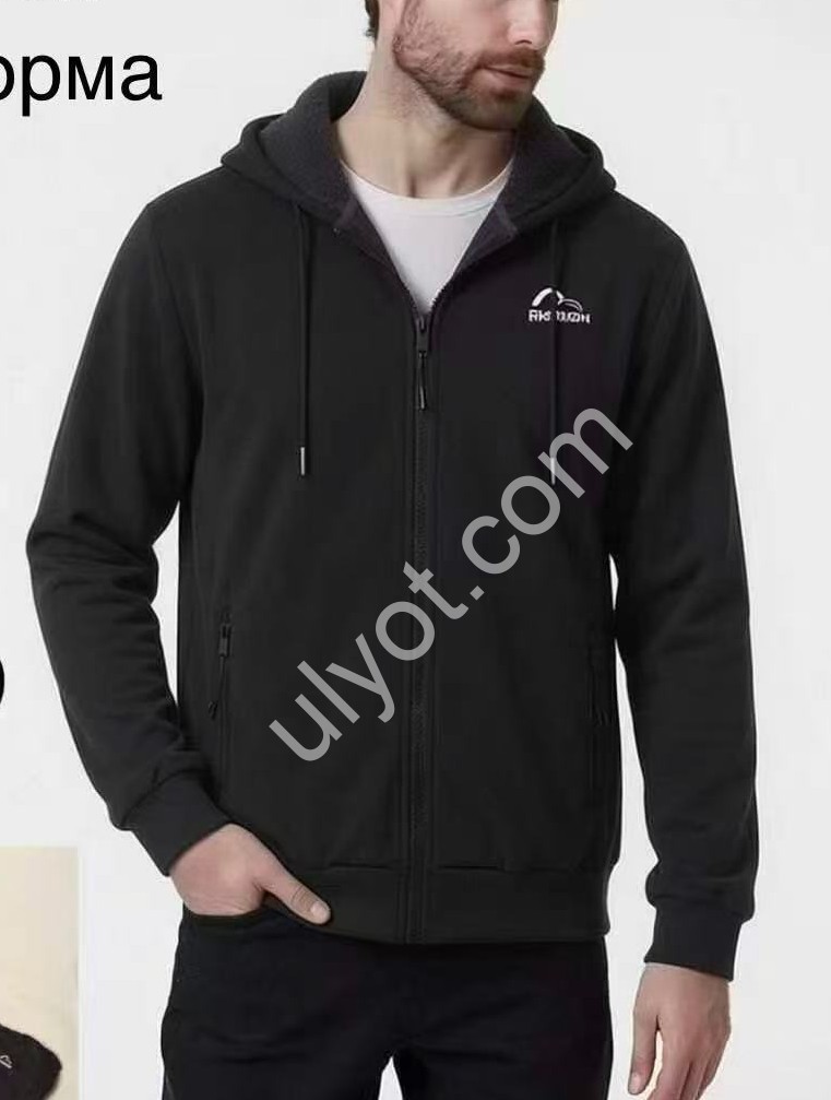 КОФТА (M-3XL) хутро Т.СІРИЙ 2029
