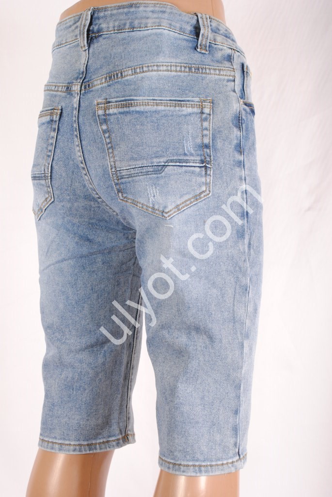 Фото 1 ШОРТЫ NEW JEANS (28-36) ГОЛУБОЙ 806