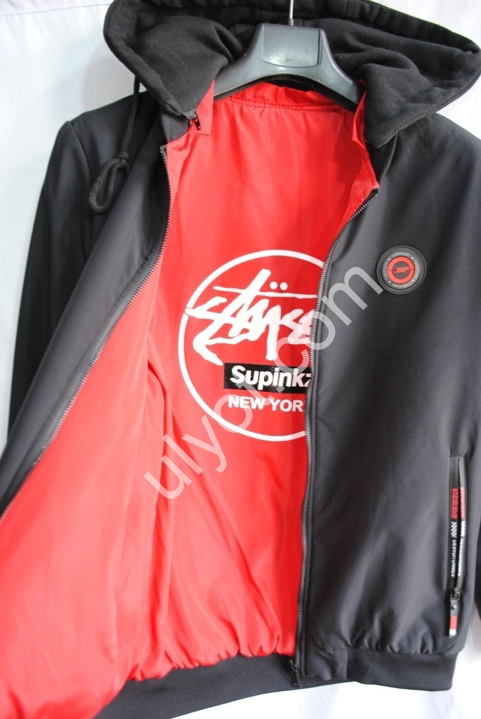 Фото 1 ВЕТРОВКА ДВУХСТОРОН. (48-56) ЧЕРНЫЙ+КРАСНЫЙ 203